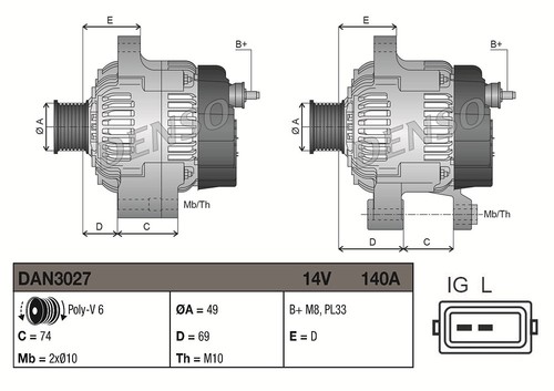 Denso generator für - generator,